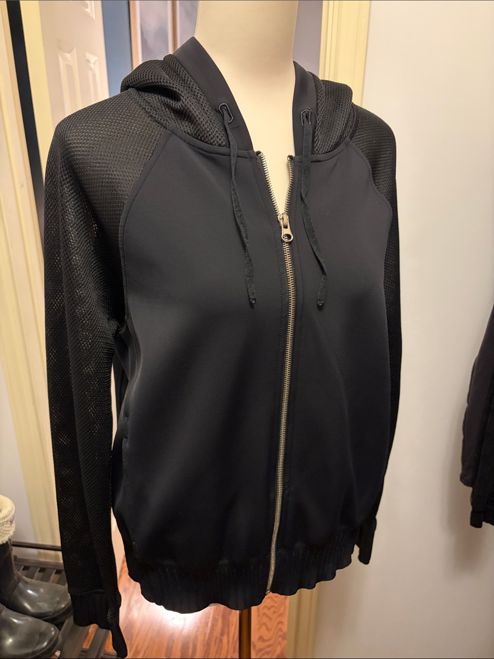 Victoria Sport by Victoria’s Secret Women's Black Zip Hoodie Jacket (Used)